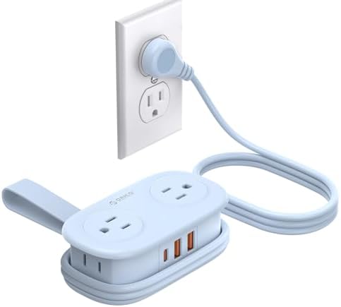 ORICO Travel Power Strip PD20W with 4 AC Outlets 3 USB Ports (1 USB-C) by ORICO