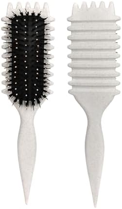 Beige Curl Defining Brush for Curly Hair – Detangling & Styling Brush for Women & Men, Defines 2A to 4C Curls, Reduces Frizz, Perfect for Wet & Dry Hair (Beige) - Image 3