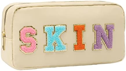 DYSHAYEN Small Cosmetic Bag, Beige Skin by DYSHAYEN