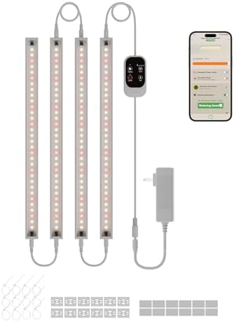 Grow Lights for Indoor Plants, LED Grow Light Bar Full Spectrum by GLOWRIUM