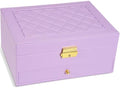 GUOER Jewelry Box for Women Girls, Two Layers Jewelry Organizer, Purple by GUOER