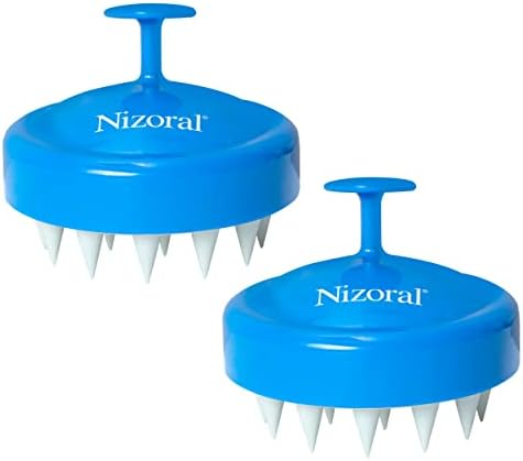 Nizoral Hair Shampoo Brush, Scalp Massager for All Hair Types, 2 Pack by Nizoral