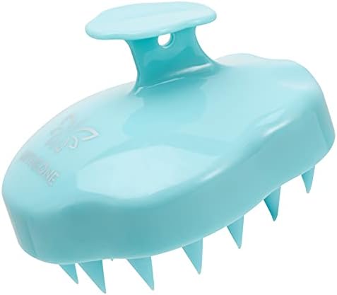 URTHEONE Hair Scalp Massager Shampoo Brush,Soft Silicone Hair Scrub Brush for Wet Dry Hair, Relax Scalp, Reduce Dandruff,Promote Hair Growth,Scalp Scrubber Hair Care Tools for Shower (Blue) by URTHEONE
