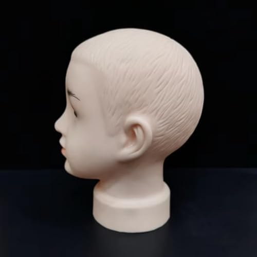 Small Baby Boy Mannequin Manikin Head for Wig Hats Display Show Stand Model Mannequins Head Display for Hats & Face Paint Practice - Image 6