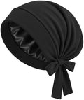 BONNET QUEEN Bonnet for Sleeping Women and Men, Adjustable Satin Sleep Cap Hair Wrap for Curly Hair, Braids and Long Hair, Stays On All Night, Anti Frizz Slouchy Beanie Hat by BonnetQueen