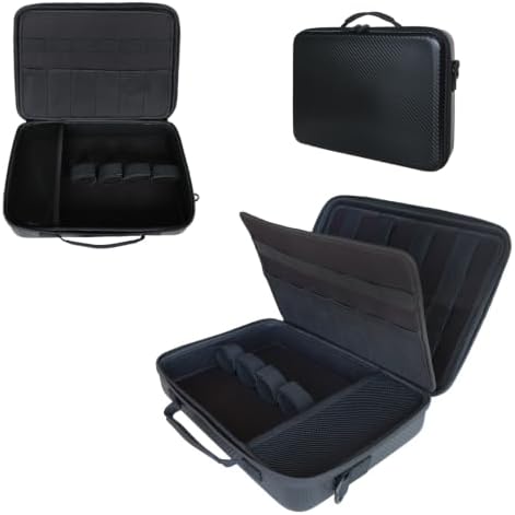 Professional Barber Case with Shoulder Strap, Hard Shell Travel Barber Bag for Clippers and Supplies, Shockproof Clipper Storage Case， Sleek Alternative to Barber Supplies Backpack (Case Only, Black) by Unknown