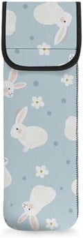 Heat-Resistant Travel Neoprene Storage Pouch Case Bag with Two Pocket for Flat Iron, Straightener, Curling Wand/Curling Iron Rabbit by Unknown