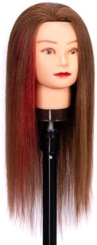 20inch 100% Mannequin Head Human Hair Doll Head for Hair Styling - Image 7