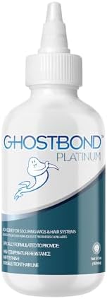 GHOSTBOND Platinum Water Resistant Wig Glue for Extreme Heat - 5oz - Hair Replacement Adhesive for Poly and Lace Wigs. Invisible Bonding Hair Glue - Strong Hold Lace Front Glue - Image 2