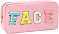 DYSHAYEN Small Cosmetic Bag, Pink Face by DYSHAYEN