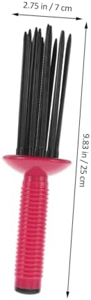 Curly Hair Detangling Brush Anti Slip round Plastic Styling Comb - Image 2