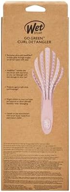 Wet Brush Go Green Curl Detangler Hair Brush - Pale Pink Ultra-Soft IntelliFlex Detangling Bristles Glide Through Tangles with Ease - Great For Curly Hair-No Split Ends & Pain-Free for Wet or Dry Hair - Image 5