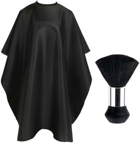 FEBSNOW Hair Cutting Cape Kit,Professional Barber Cape with Duster Brush by HOMECRAFTBEAUTYBABY
