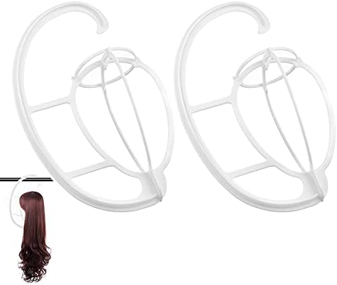 Dreamlover Hanging Wig Stand for Fast Drying Wig, White, 2 Sets by Dreamlover