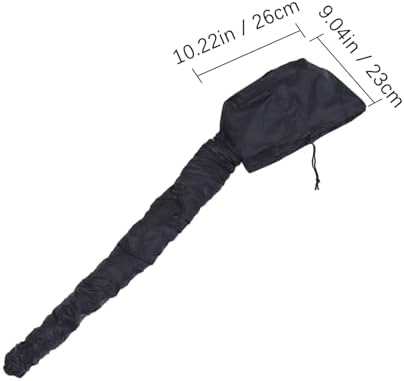 2pcs Long Tube Hair Dryer Treatment Hats for Women, Black - Image 2