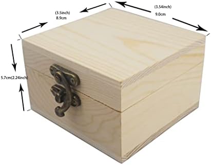 2Pcs/PACK Unfinished Wood Box Gift Wooden Box for your Gift Jewelry Watch (Wooden Box-2PCS/PACK) - Image 5
