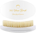 360 Wave Brush, Build Deeper Waves, Soft & Hard Boar Bristle, Curved Design, Black Lavish Essentials Signature (Soft Brush, White) by BlackLavishEssentials