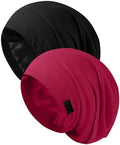 ZHENSILK Silk Bonnet for Sleeping Women, Adjustable Silky Satin Lined Sleep Cap, Silk Hair Wrap Slouch Beanie Hat by ZHENSILKFocusonhaircare