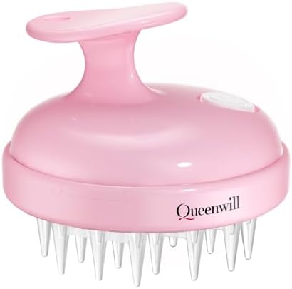 Scalp Massager Electric Hair Growth Scrubber for Dandruff Removal by Queenwill