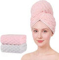 Super Soft Microfiber Hair Towels 2-Pack Lage Size (24x42 inch) for Women by BEELVTIFL
