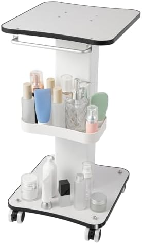 3-Tier Beauty Cart with 4 Wheels(2 Lockable Casters) by REBaiYU