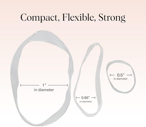 Kitsch No Snag Small Elastic Hair Ties - 1pack, 100pcs (Clear, Black, Brown) | Rubber Bands for Hair - Image 5