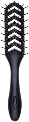 Jack Dean by Denman D200 Flexible Vent Brush for Blow Drying - Styling Hair Brush for Wet Dry Curly Thick Straight Hair - For Women and Men (Black) by Unknown