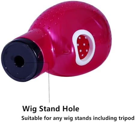 HOMEGOAL Hair Dryer Fresh Wig Head Dryer Stand Holder Mannequin Head, Drying Wig From Inside to Outside, Quickly, Easily, For Lace Wig Scalp Cap Net (Pink) - Image 5