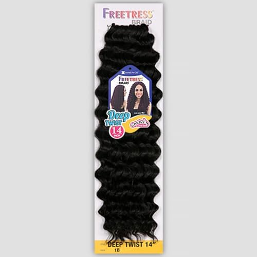 Freetress Braids DEEP TWIST 14" (2 Dark Brown) - Synthetic Hair Crochet Braid - Image 3