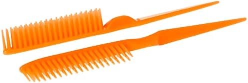 CocoBlack Naturals 3 Row Styling Comb For Detangling, Defining And Separating Curls (Orange) - Image 4
