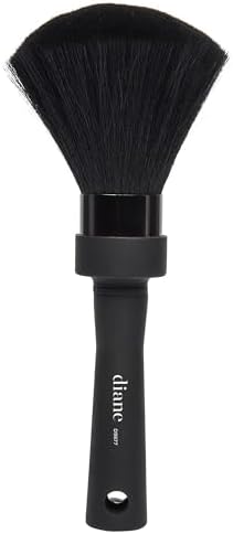 Diane Neck Duster Brush for Hair Cutting, Removes Loose Hair from Neckline and Ears, Barber Supplies and Salon Accessories, Soft Nylon Bristles, Stand Up Base, 8.5" by Diane