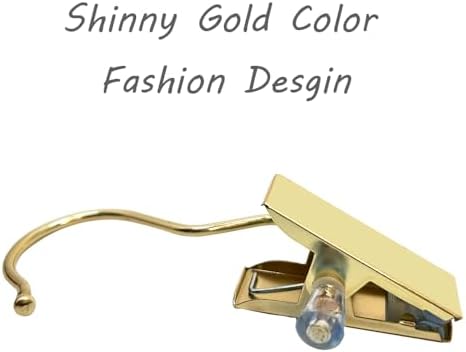 Boot Hangers 4.5" Metal Outfit Hanger Gold Hanging Clips for Gloves Shoes Laundry Hooks Hair Extension Wigs Clips Portable Home Travel Hangers for Hat, Towels, Bras, Socks 12Pack - Image 6