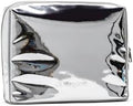 Stay Golden Luxury Insulated Makeup Bag for Women – Heat-Resistant Vegan Leather Cosmetic Case for Hot Car, Pool, Travel & Skincare, Waterproof Wipe-Clean | Metallic Silver, Medium (9.5 x 7 x 3 in) by StayGoldenBrands