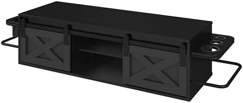 Floating Salon Station with Multifunctional Storage Space, Black - Image 2