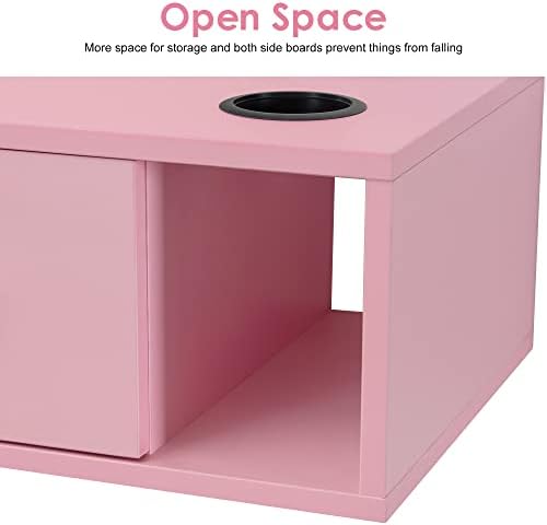 BarberPub Wall Mount Station with Drawers Styling Cabinet 2502(Pink) - Image 7