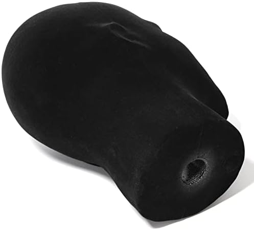 Foraineam 2 Pack Male Foam Mannequin Head Wig Display Holder, 11 Inch Man Manikin Stand Model, Black Foam Heads for Wig Hats Glasses Masks - Image 6