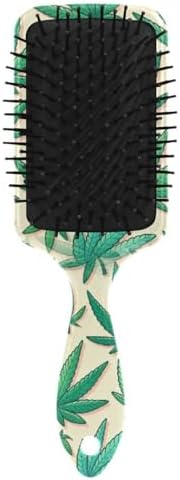 Leaves Hair Brush, Soft Bristles Detangling Brush - Detangler Hairbrush Glides Through Tangles For All Hair Types (Wet Dry & Damaged Hair) - Image 2