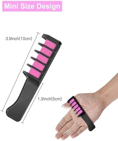 Hair Chalk Comb – Temporary Dye for Kids, Washable & Fun for Parties - Image 3