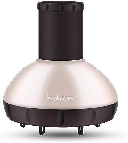 Segbeauty Hair Diffuser with Deep Bowl, Adjustable Air Flow Professional Hair Diffuser Attachment for Curly Wavy Hair, Hairstylist Barber Salon Tool Fitting Most Blow Dryer with 1.57"-1.97" Nozzle by Segbeauty