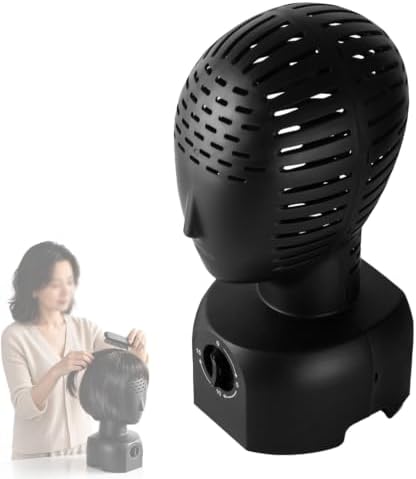 Hair Dryer Fresh Wig Head Stand, 360° Automatic Wig Dryer by Unknown