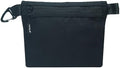 YUMQUA Water-Resistant Zipper Pouch with Carabiner Clip, Small Nylon Multipurpose Travel Digital Cosmetics Toiletry Bag Tool Storage Pouch, Black by YUMQUA