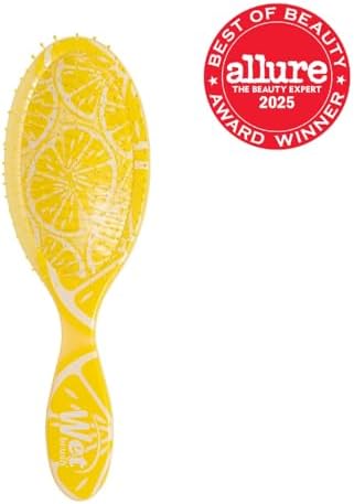 Wet Brush Original Detangler, Lemon (Tutti Fruitti), Ultra-Soft IntelliFlex Bristles Glide Through Tangles, Detangling Hair Brush, All Hair Types (Wet & Dry), Women & Men, Limited Edition - Image 2