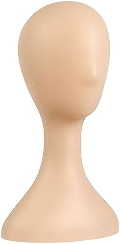 SereneLife Professional Mannequin Head, Women’s Wig Stand Display (16.1'' Height), Smooth Surface for Styling and Displaying Hats & Jewelry, Ideal for Salon & Retail Use by SereneLife