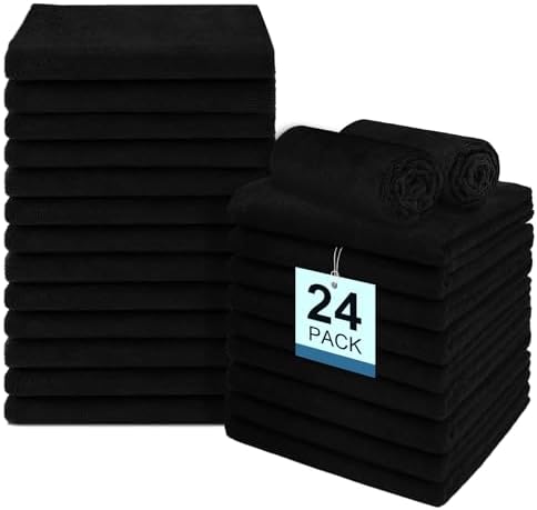 UNIMADE 24 Pack Salon Towels - Highly Absorbent Hand Towels by Unimade