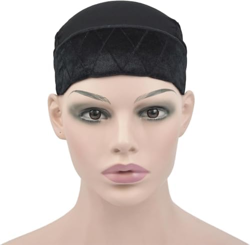 Wig Grip Cap for Women Non Slip with Wig Grip Band 2-in-1 Adjustable Bamboo Fiber Wig Caps for Women (Black) - Image 6
