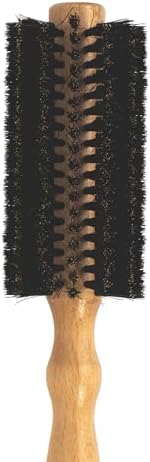 Fuller Brush Natural Beechwood Hairbrush - Ergonomic Contoured Handle - Genuine Boar Bristles - Spiral Tufting Pattern for Curls & Bobs - Style & Wave with Natural Shine (All Round) - Image 2