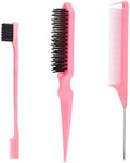 SWEET VIEW 3Pcs Slick Back Hair Brush by SWEETVIEW