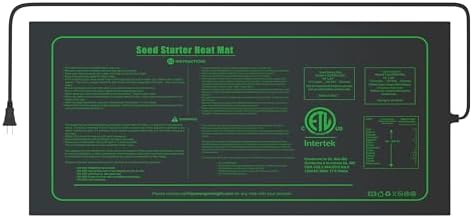 iPower Seedling Heat Mat Waterproof Durable Germination Station Warm Hydroponic Pad for Indoor Home Gardening Seed Starter by iPower