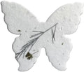 Wildflower Seed Paper Butterfly Shape - Large 3" - Set of 24 (36s Fern & Chard) by OfTheEarth