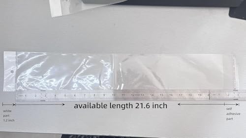 FERENLI 100 Pcs 4.1x22.8 inch Self Adhesive Clear Wig Storage Bags - Image 6